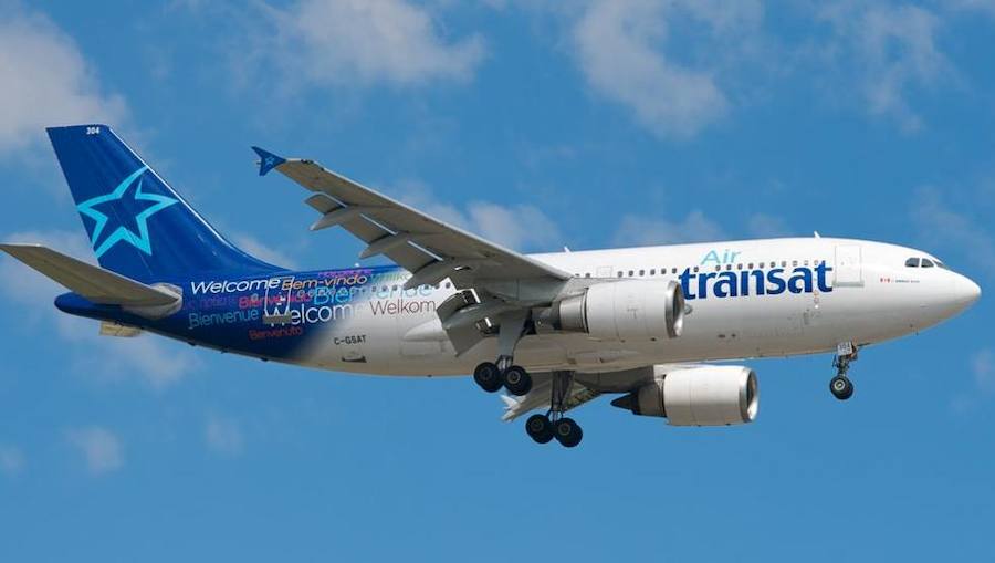 Avión de la compañía Air Transat 