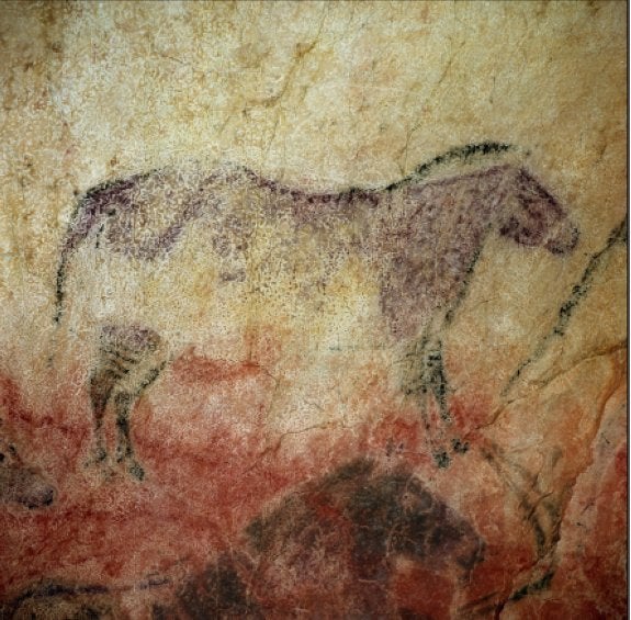 Caballo de color morado del Panel Principal (1969).