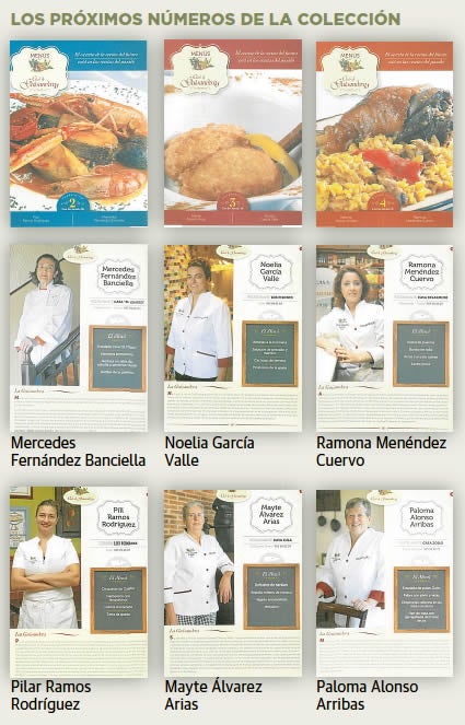 Los secretos de las guisanderas, por entregas