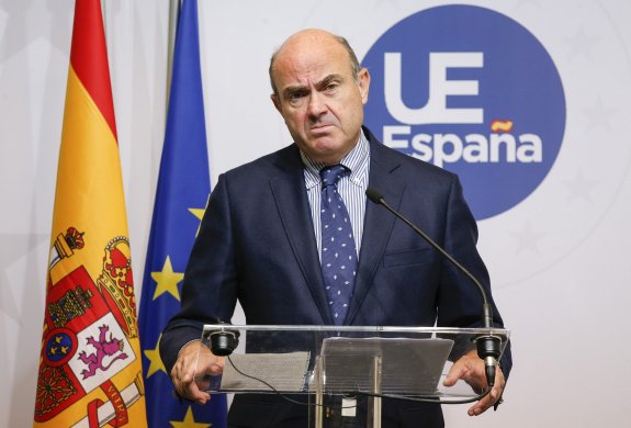 El ministro de Economía en funciones, Luis de Guindos. 