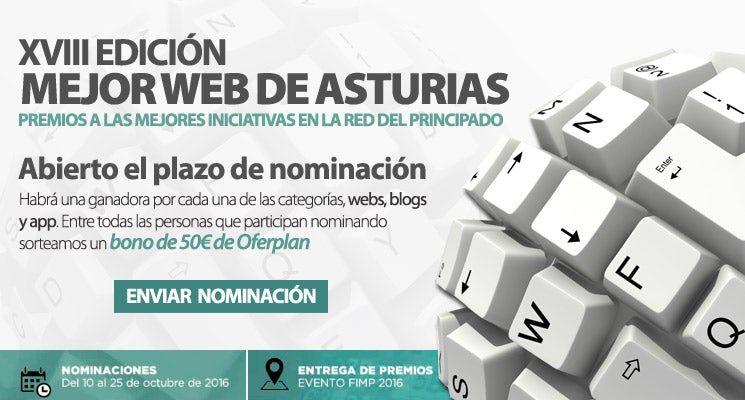 Abierto el plazo de presentación a los XVIII Premios a la Mejor Web de Asturias
