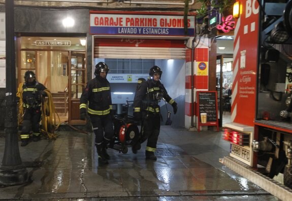 Incendio en la calle Asturias