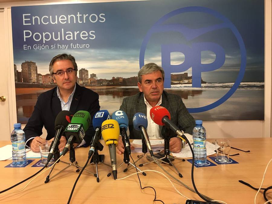 Pablo González y Mariano Marín, este miércoles, en su comparecencia para valorar la sentencia.