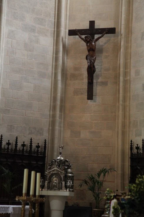 El Sagrario y Cristo de la Paz lucen en la iglesia de La Merced en Burgos. 