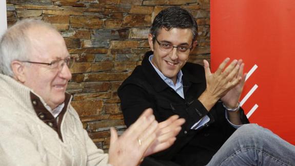 El exalcalde de Taramundi Eduardo Lastra y el diputado Eduardo Madina.