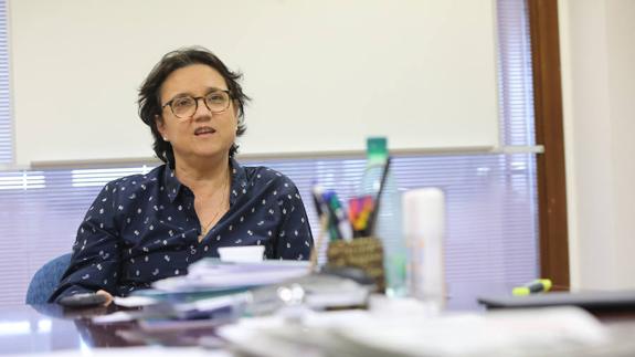 Begoña martínez Argüelles, en una entrevista con LA VOZ.