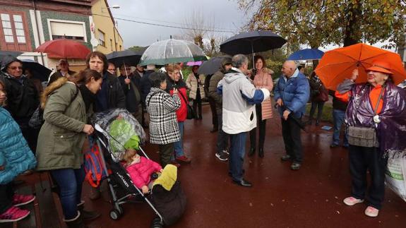 Concentración de vecinos. 