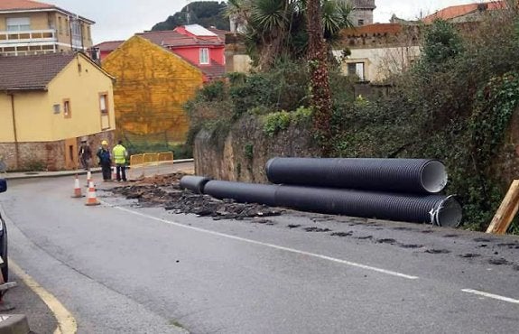 Último tramo de las obras de saneamiento en Cadás