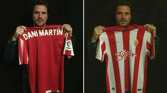Dani Martín luce la camiseta del Sporting en las redes sociales