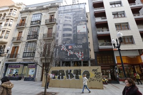 Intervención en el edificio de la confitería       La Playa, que obtuvo la licencia en 2016. 