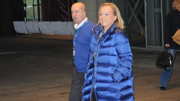 Mercedes Fernández, este domingo. 