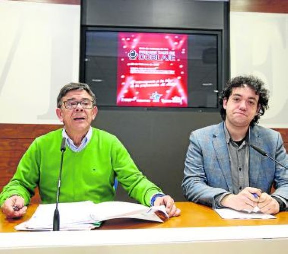 Sánchez Ramos y Martínez, durante la presentación de la gala. 