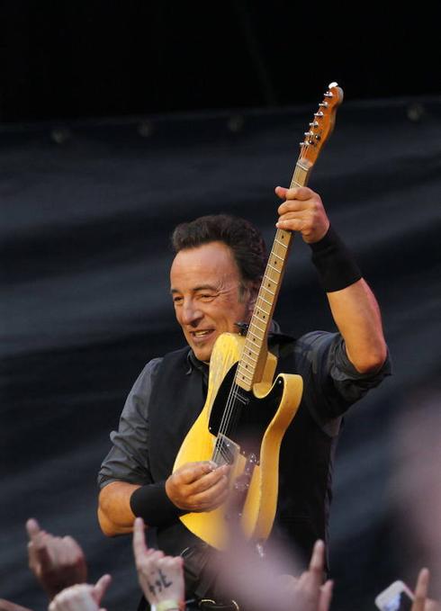 Bruce Springsteen, durante su concierto en el Molinón en junio de 2013