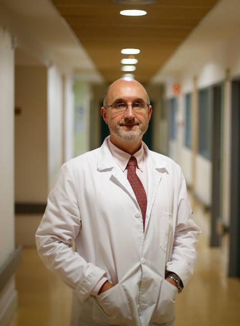 Celso Iglesias, en la unidad de Psiquiatría de Langreo.