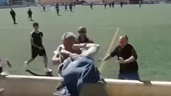 Batalla campal entre padres en un partido de fútbol infantil en Mallorca