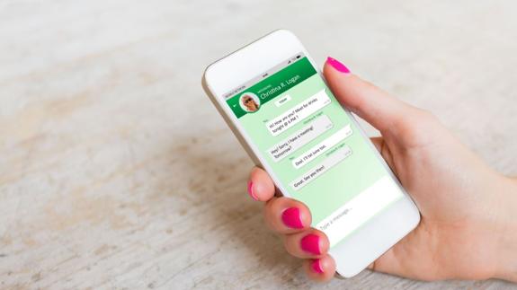 Una conversación de Whatsapp.