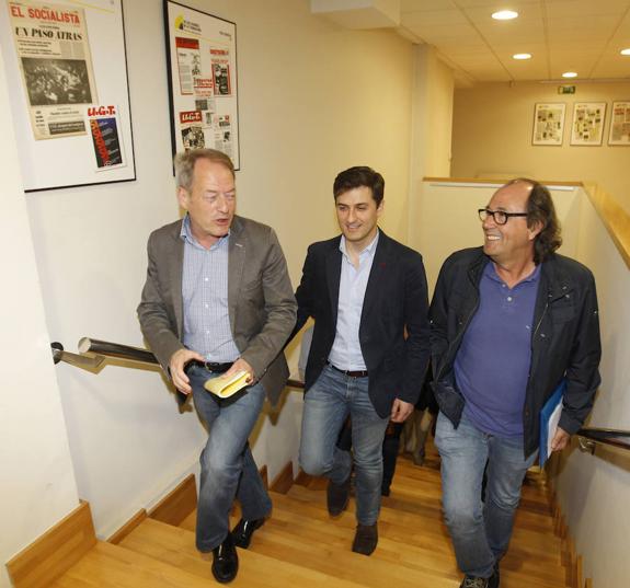 Los ediles gijoneses Aurelio Martín y José María Pérez. 