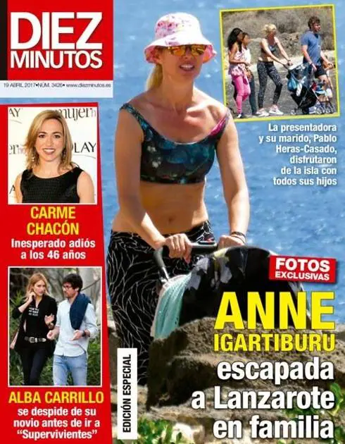 Anne Igartiburu se lleva a toda su 'tropa' a Lanzarote