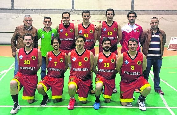 Los integrantes del Delgado Abogados-CNSO, antes de su último partido de la fase regular. 