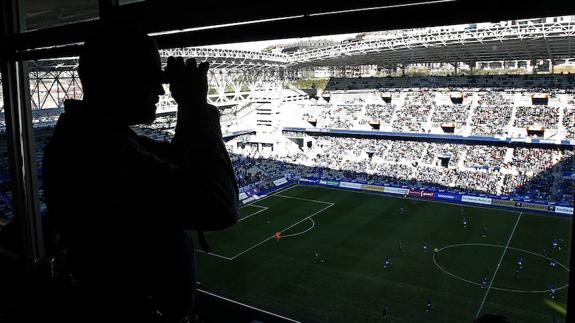 Estadio Carlos Tartiere de Oviedo. 