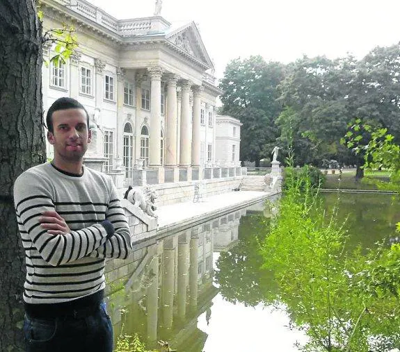 Jaime Rodríguez, en el parque Lazieki, uno de sus lugares favoritos.