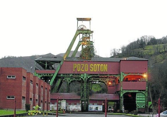 La entrada al pozo Sotón, que ofrece visitas guiadas a los turistas al interior de la mina. 