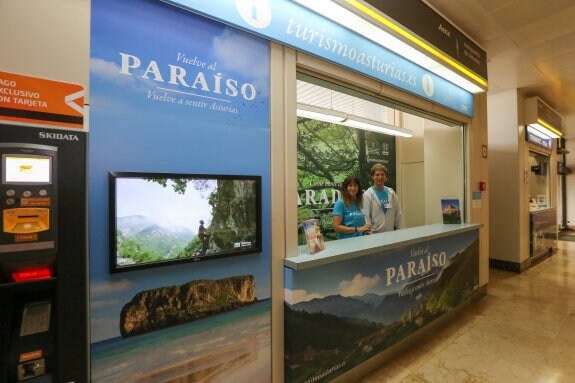 La nueva oficina de información turística del aeropuerto. 