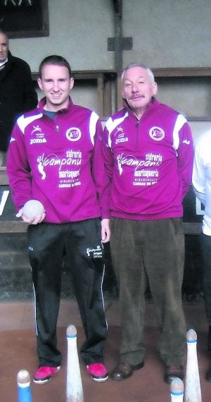 David y Jesús, que se enfrentarán en la final a Piani y José. ::
G. F. B.