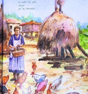 Las desaparecidas varas de hierba o facinas figuran en varias acuarelas.