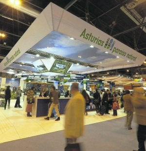 El stand del Principado, la semana pasada en Fitur. ::                         EFE