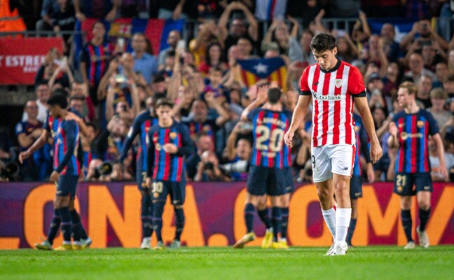 Un Athletic que se empequeñece ante los grandes: ningún triunfo en 40 visitas al Atlético, Madrid y Barça
