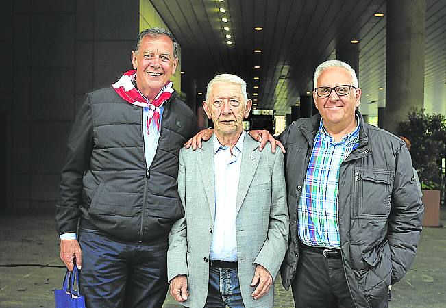 Fernando Rueda, Ángel Gorostidi y José Luis Pérez. 