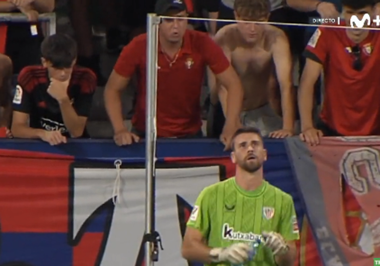 Insultos homófobos a Unai Simón en Pamplona