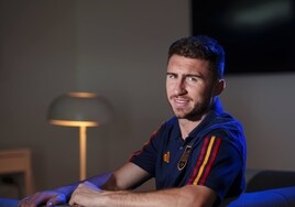 Aymeric Laporte posa para El Correo en octubre.