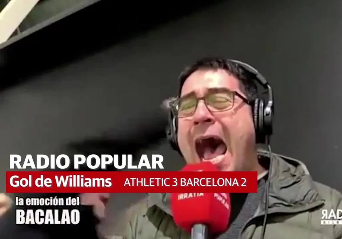 Así narraron las radios vizcaínas los goles del Athletic ante el Barcelona