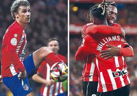 Griezmann y los hermanos Williams.