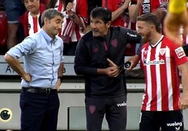 El divertido momento de Valverde y Muniain: «Ahora no te puedo cambiar»