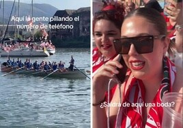 El flechazo de una athleticzale con un remero el día de la gabarra: «¡Que me caso!»