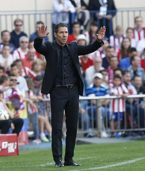 El entrenador del Atlético Diego Simeone.