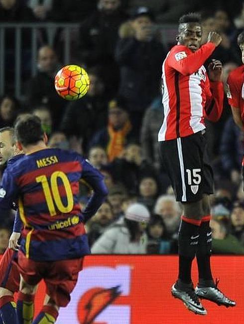 Iñaki Williams en el encuentro de ayer. 