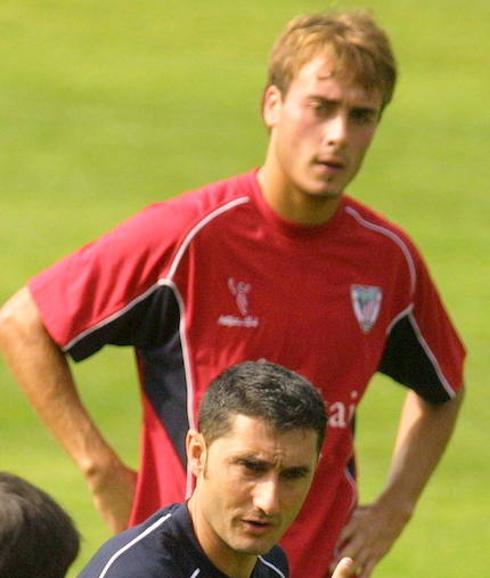 Yeste y Valverde, en un entrenamiento.