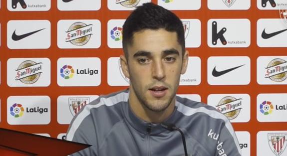 Sabin Merino, en rueda de prensa. 