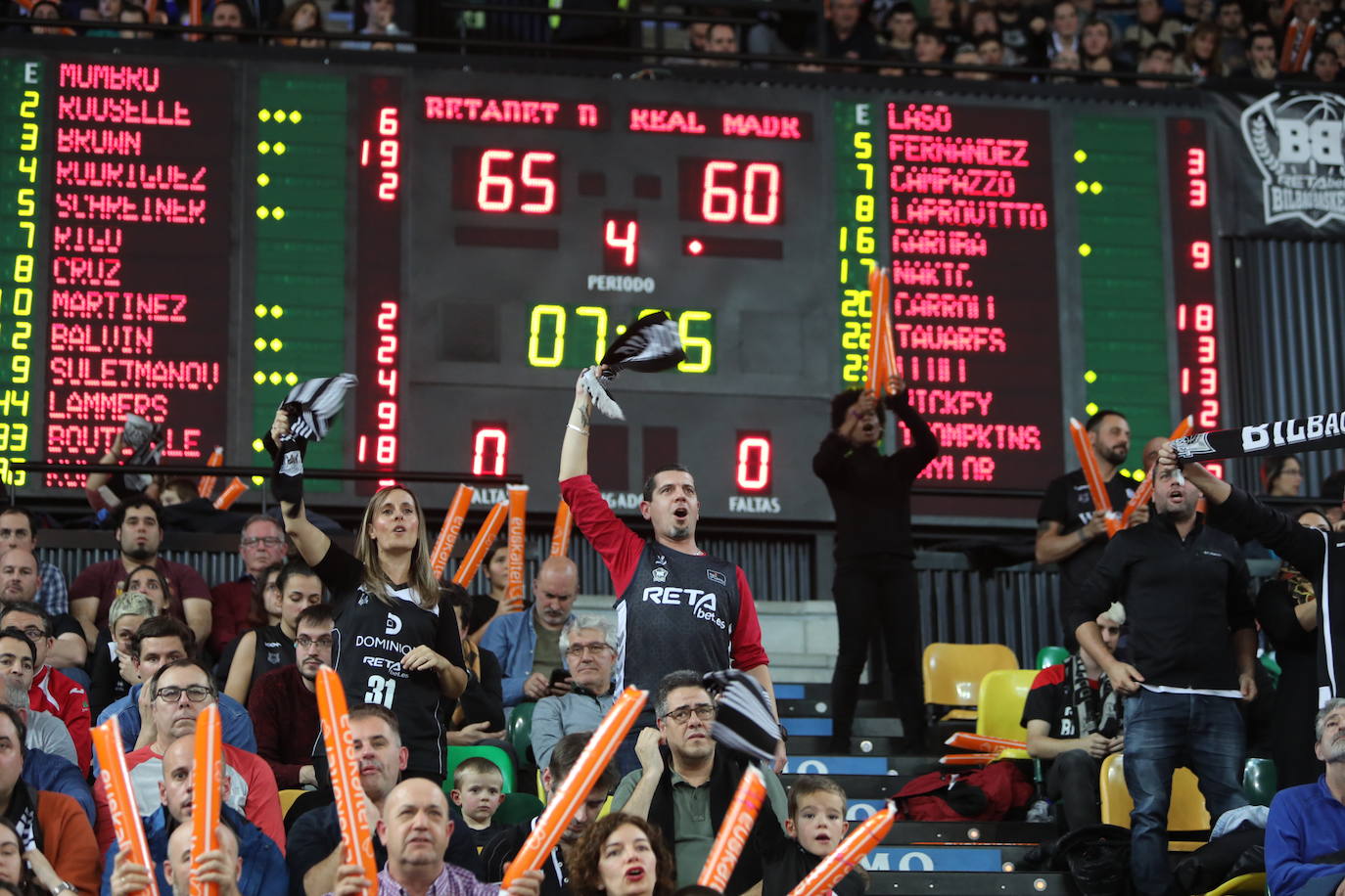 Fotos: La afición impulsa al Bilbao Basket hacia la victoria