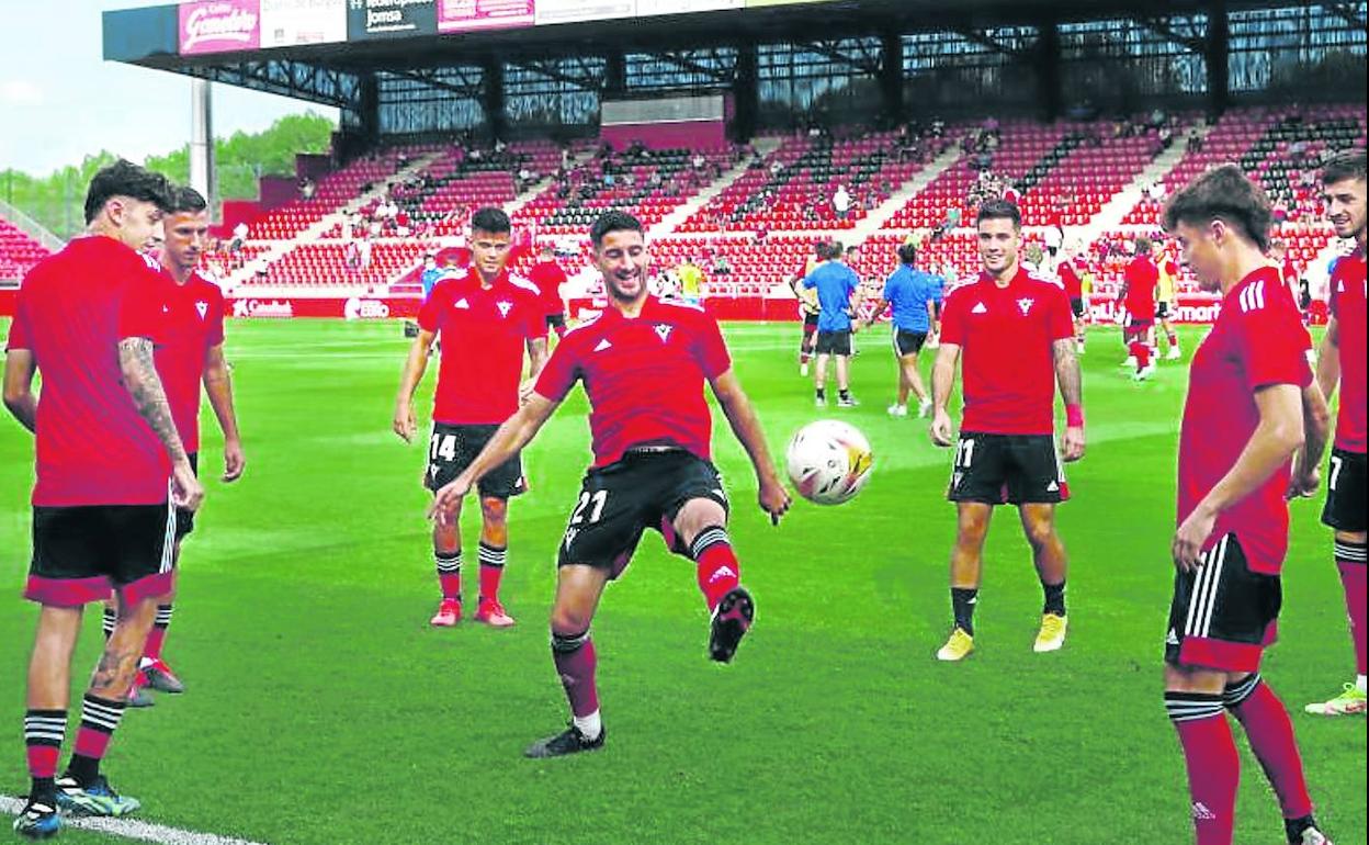 La plantilla mirandesista comenzará hoy a preparar el partido que jugará el sábado ante el Alcorcón. 