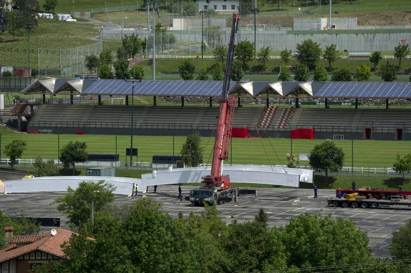 El arco de San Mamés ya está en Lezama