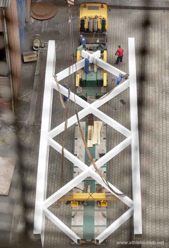 El arco de San Mamés ya está en Lezama