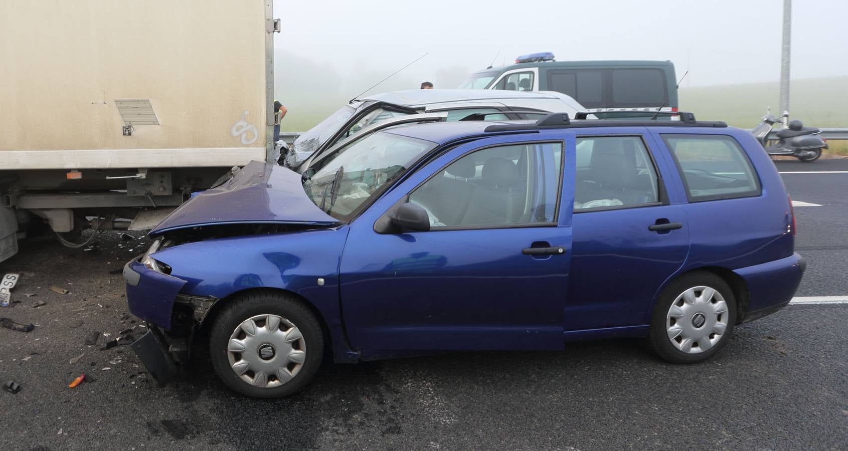 Grave accidente múltiple en la A-8 en Cabezón de la Sal