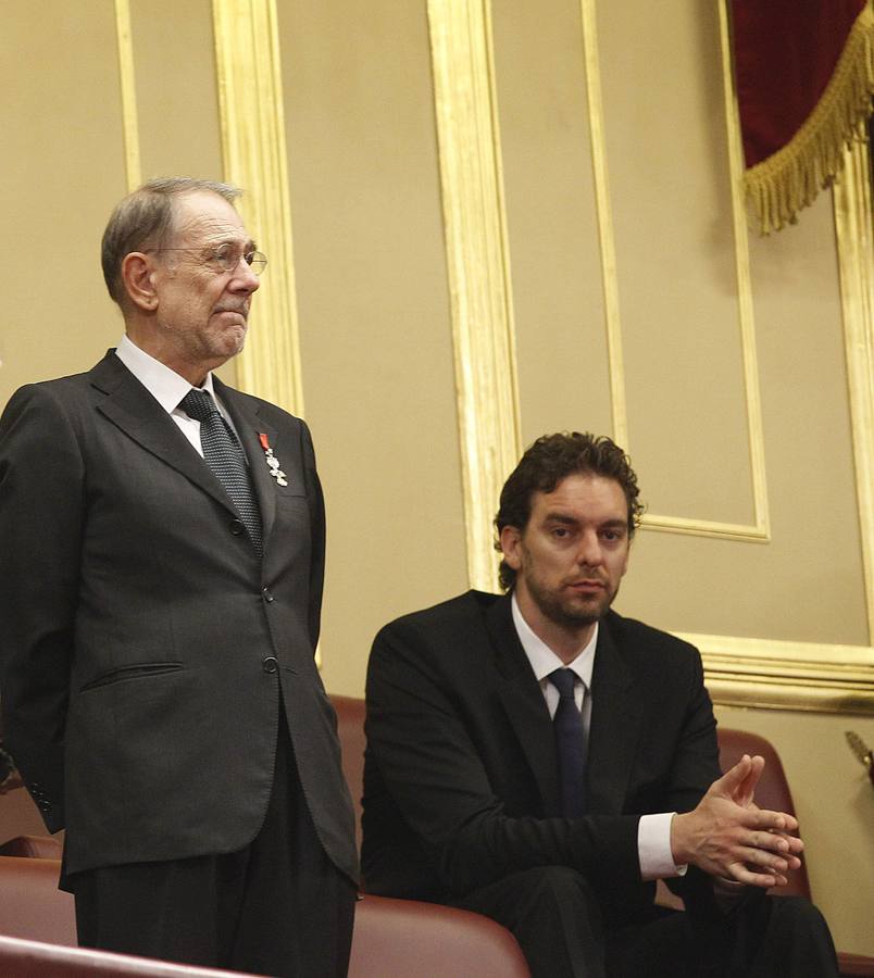 Pau Gasol, Ricardo Blázquez... en la tribuna de invitados