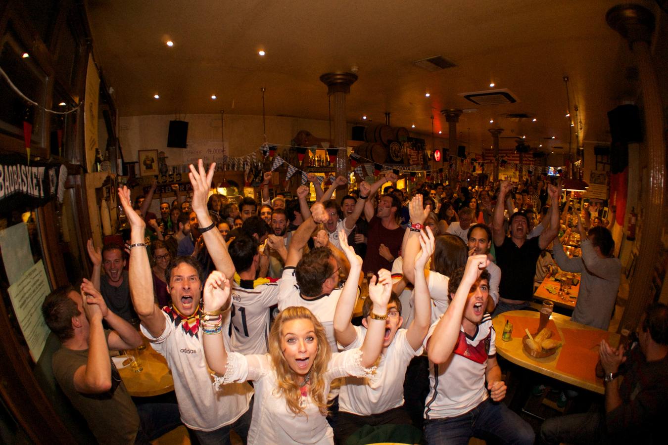 Así se vivió el partido de Alemania contra Brasil en el bar teutón de Bilbao