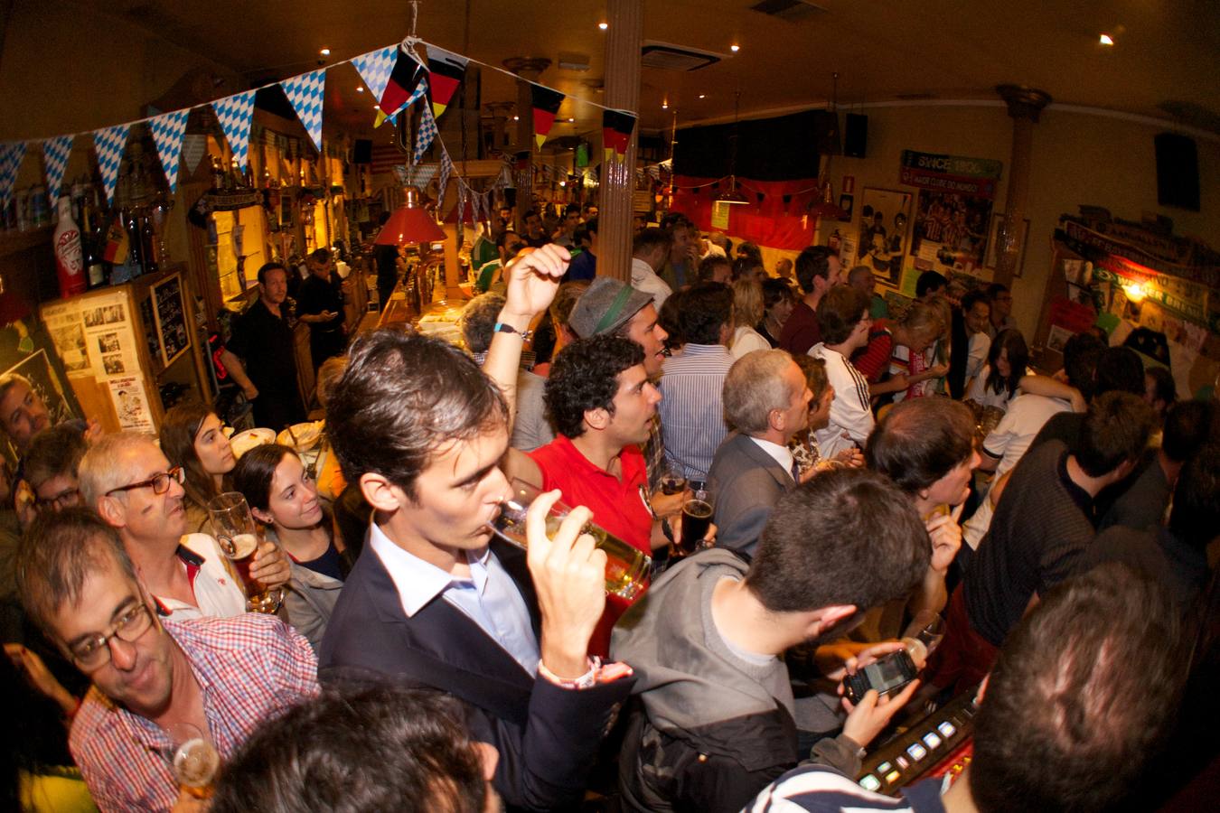 Así se vivió el partido de Alemania contra Brasil en el bar teutón de Bilbao